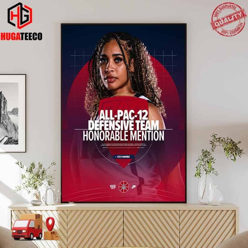 Congratulations Esmery Martinez Arizona Basketball Bringing Home The Pac-12 Honors Home Decor Poster Canvas