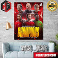 Congratulations Manchester United Is Champions FA Cup 2024 Home Decor Poster Canvas