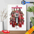 Congratulations Ohio State Buckeyes Champions Big Ten 2024 Poster Canvas