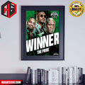 Congratulations To Bobby Lashley And The Pride Is Winner At Wrestle Mania WWE Poster Canvas