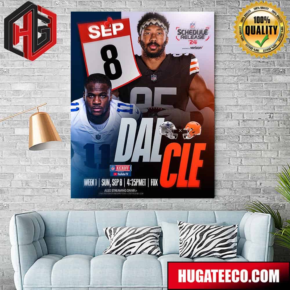 Cowboys Vs Browns In Week 1 NFL Schedule Release Wednesday 8pm ET On NFLN ESPN2 Home Decor Poster Canvas