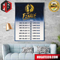 Dallas Mavericks Vs Boston Celtics The Finals NBA Schedule List Home Decor Poster Canvas