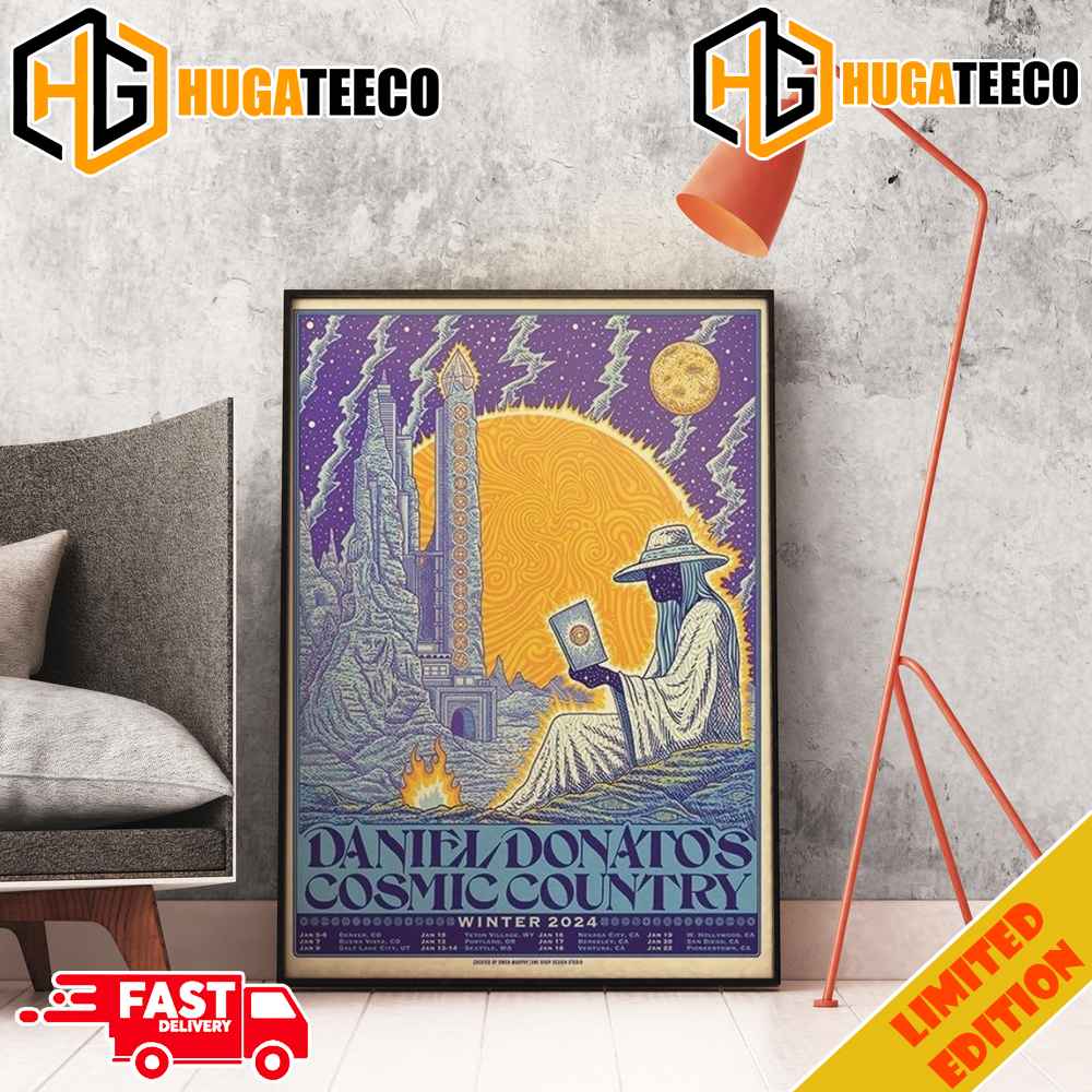 Daniel Donato‚Äôs Cosmic Country Winter 2024 Schedule List Home Decor Poster Canvas Merchandise
