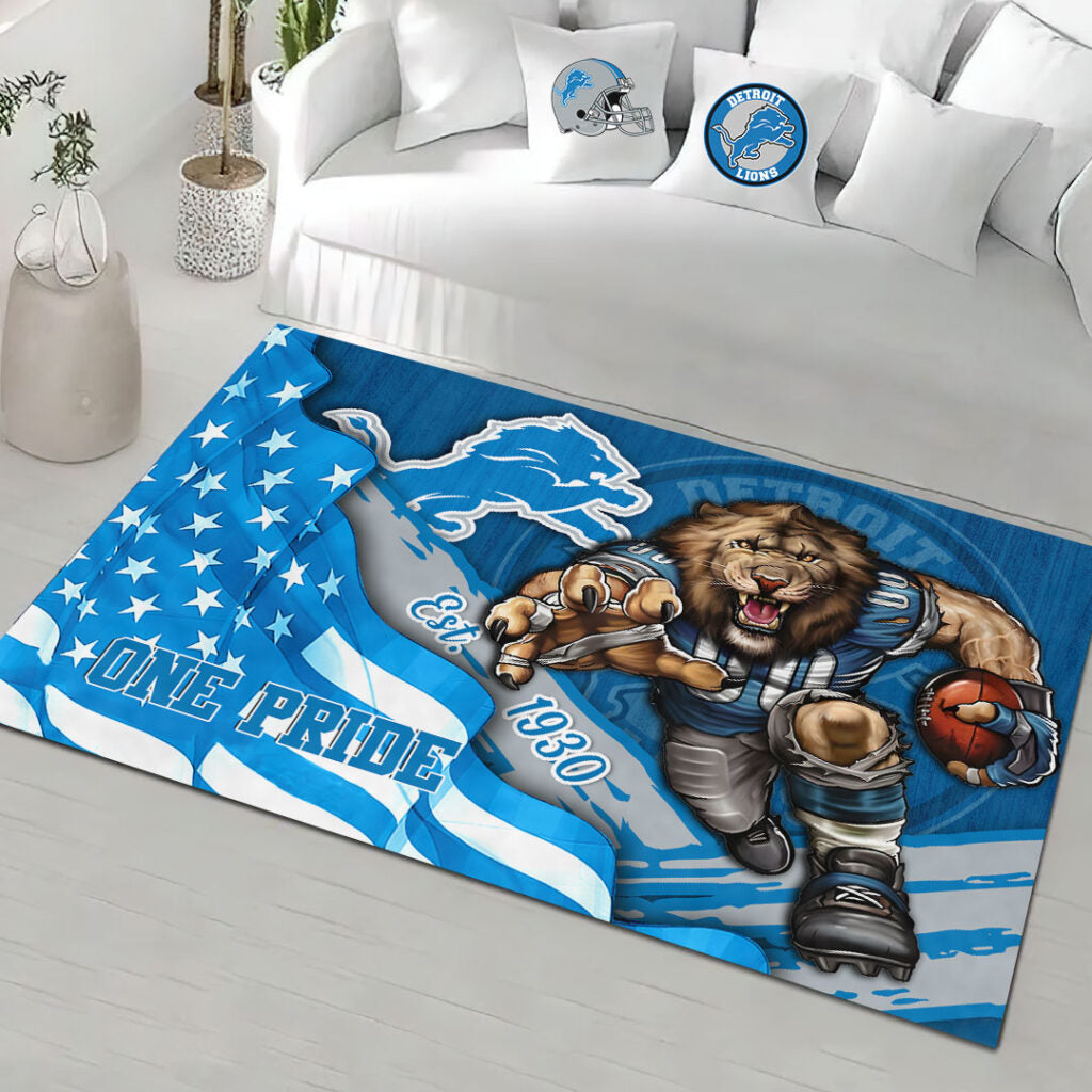 Detroit Lions Rectangular Rug – HOATT13160