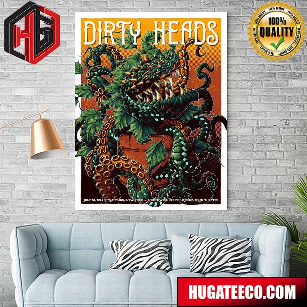 Dirty Heads Merch Poster Northwell Health At Jones Beach Theater in Wantagh New York On July 20 2024 Poster Canvas