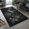 Dragonfly Rug Black Background