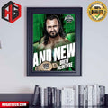Drew Mcintyre Has Dethroned Seth Rollins At Wrestle Mania WWE Poster Canvas