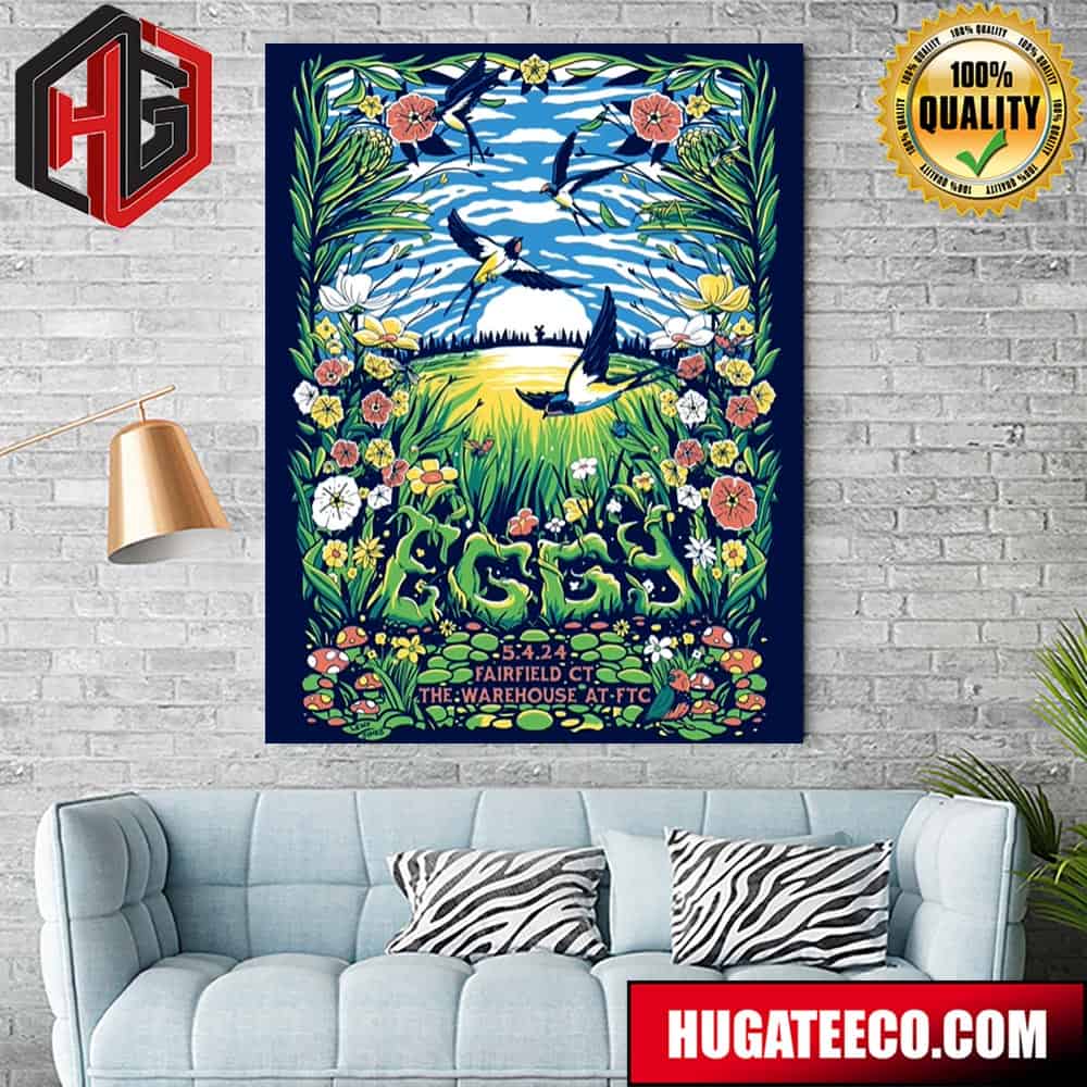 Eggmusic Show Poster On May 4th 2024 Fairfield Ct The Waregouse At Ftc Home Decoration Poster Canvas