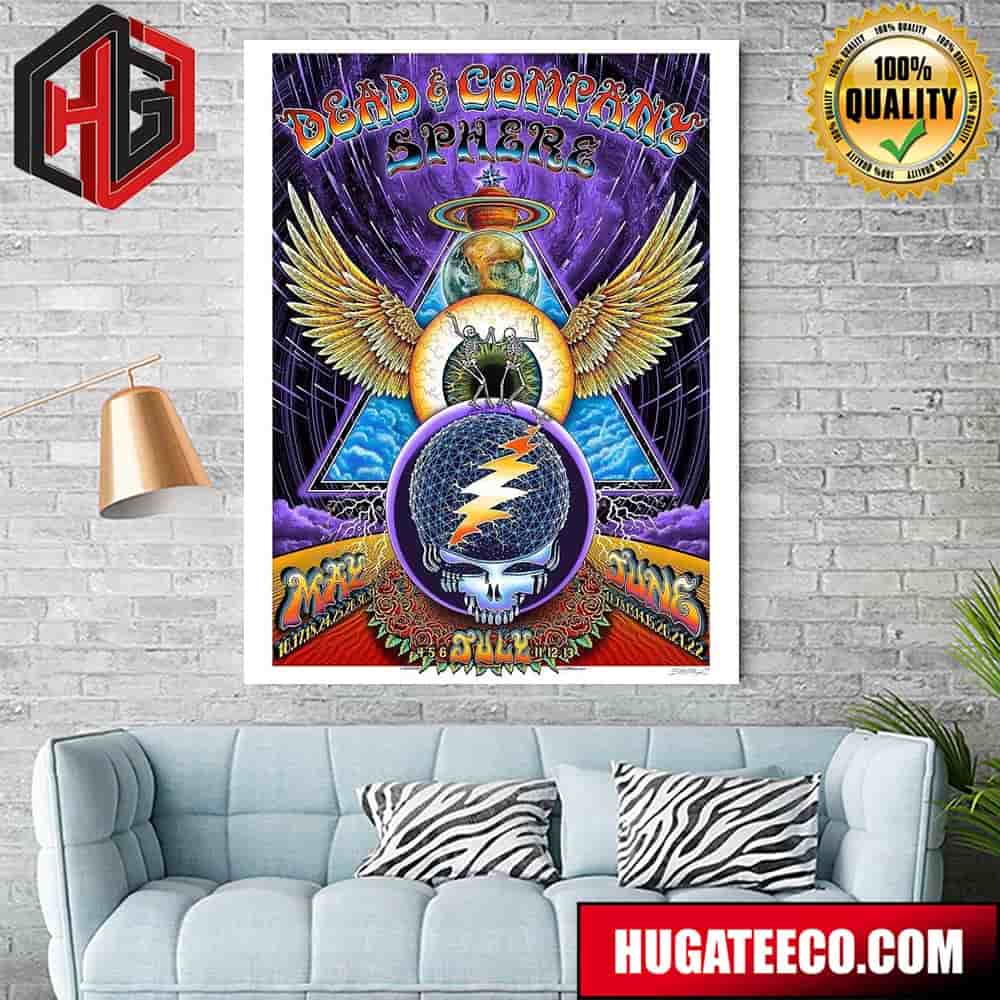Emek Studios The Dead And Company At The Sphere By Emek Home Decor Poster Canvas