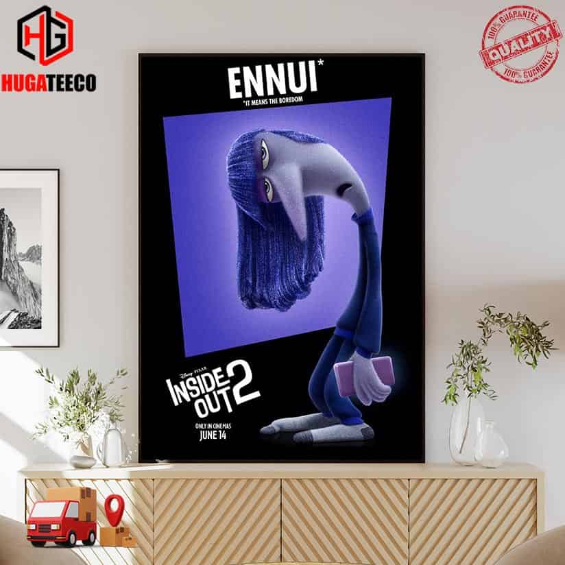 Ennui Character In Inside Out 2 Only In Cinemas June 14 Poster Canvas