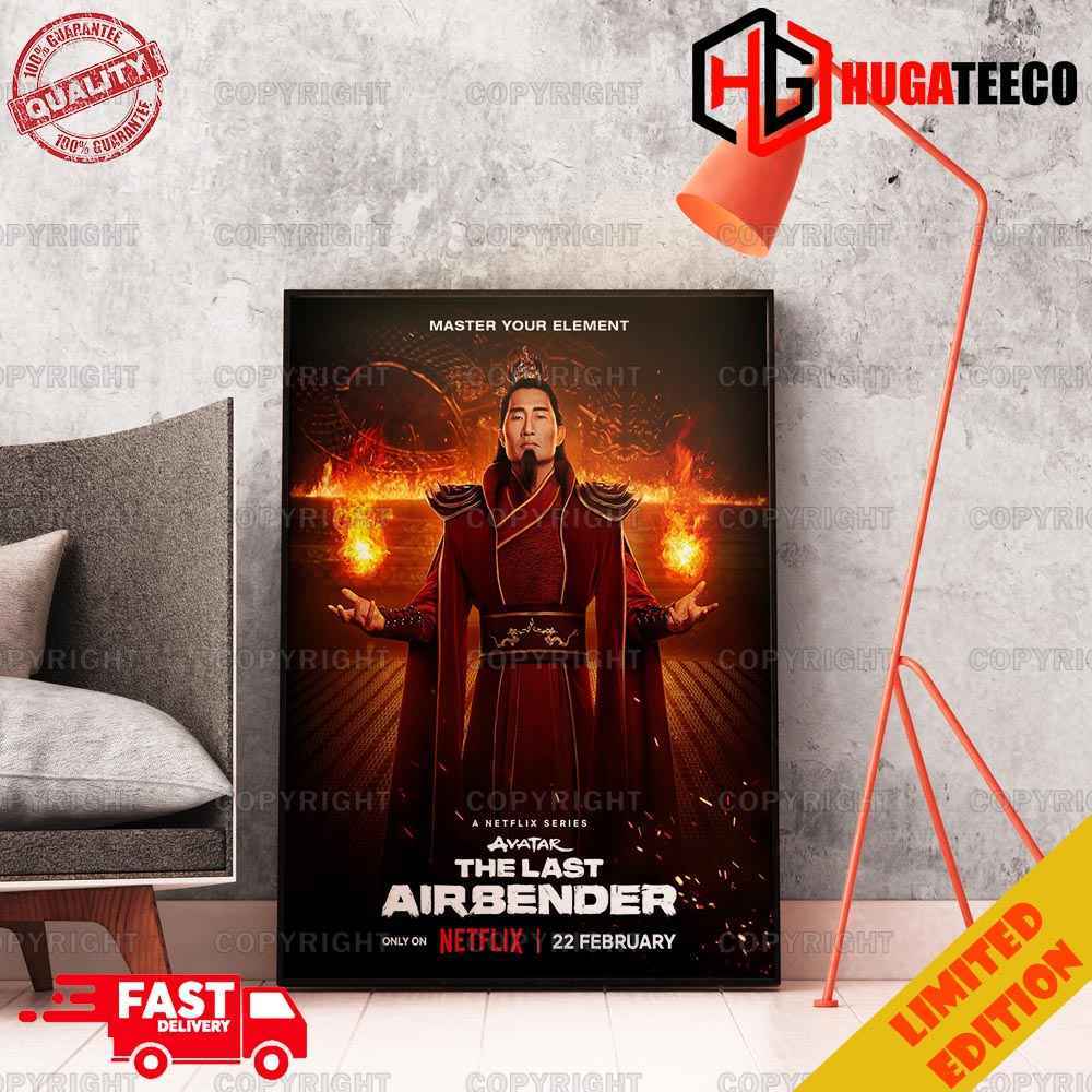 Fire Lord Ozai In Live Action Avatar The Last Airbender Series Releasing February 22 on Netflix Home Decoration Poster Canvas