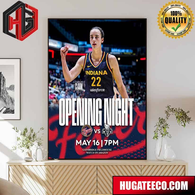 First Chance To See Caitlin Clark At Gainbridge Fieldhouse New York Liberty Vs Indiana Fever May 16 At 7pm Poster Canvas