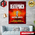 Five Finger Death Punch Austria We‚Äôre Coming To Racino Rocks June 1 2024 With Metallica Home Decor Poster Canvas