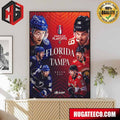 Florida Panthers Vs Tampa Bay Lightning Round One Time To Hunt NHL Stanley Cup Playoffs 2024 Poster Canvas
