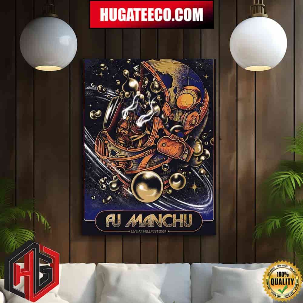 Fu Manchu Live At Hell Fest 2024 Home Decor Poster Canvas