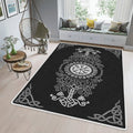 Tree Of Life And Vegvisir Area Rug Viking Area Rug