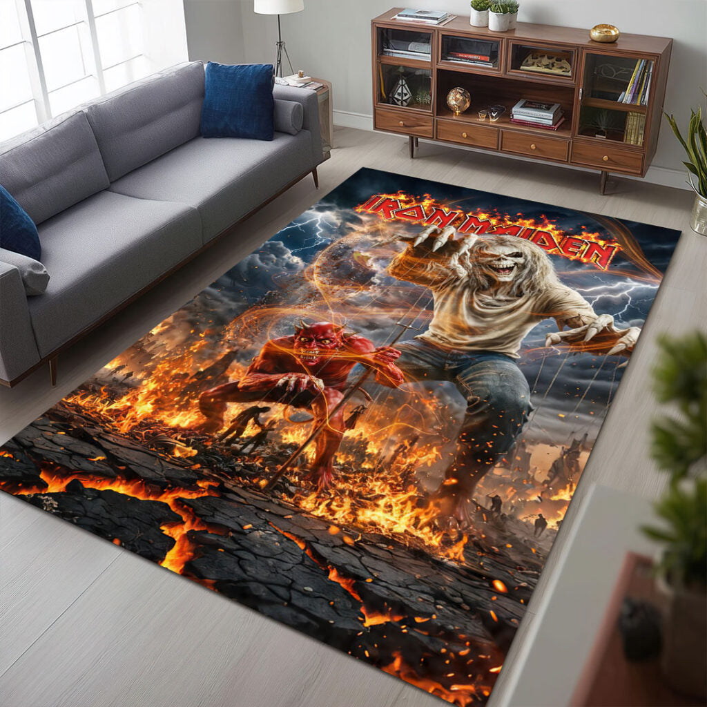 Iron Maiden Rectangular Rug – HOATT18829