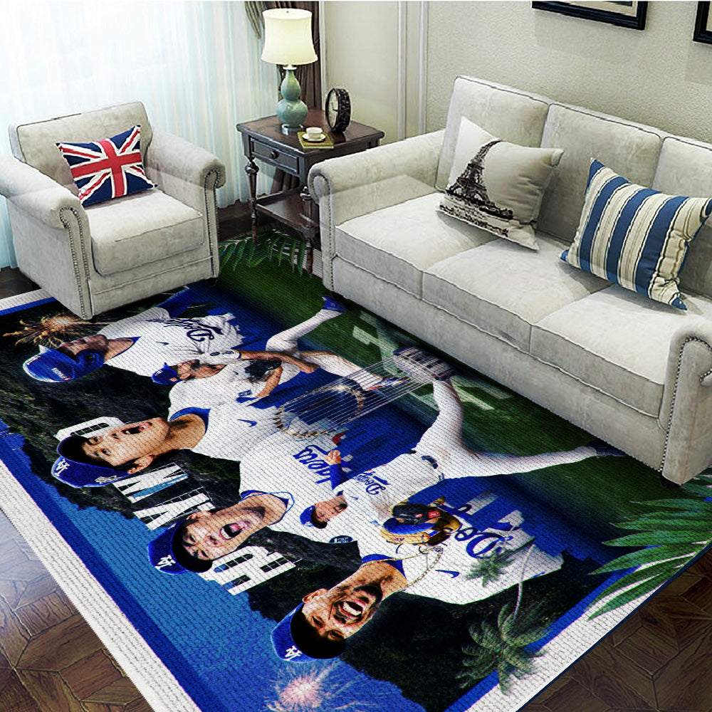 Los Angeles Dodgers World Series 2025 Rectangular Rug – TANTN18122