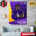 2024 NFL Draft Edge Alabama Dallas Turner Minnesota Vikings Poster Canvas
