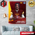 2024 NFL Draft The New Qb In The Dmv Jayden Daniels Washington Commanders Poster Canvas