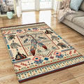 Color Feather Native American Rug