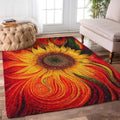Sunflower Hope Flower Hippie Rug