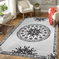 Viking Runic Panel Viking Area Rug