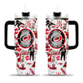 Carolina Hurricanes Pro Hockey Fan Insulated Handled Tumbler 40oz Red Black