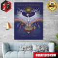 Concert Poster For Dead And Company Dead Forever May 26 2024 Las Vegas NV Poster Canvas