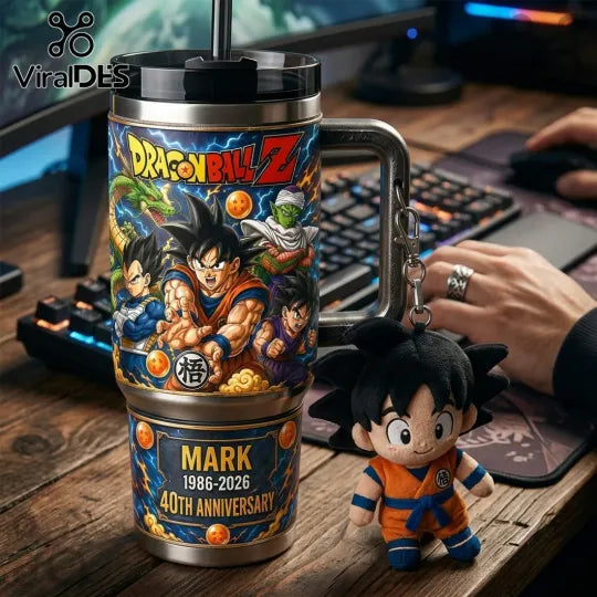 Anime 40th Anniversary Personalized AOP 40oz Tumbler