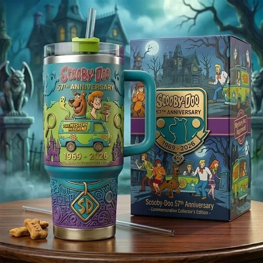 Scoo by Doo 57Th Anniversary Commemorative 40Oz Tumbler 2026 Gift For Cartoon Lovers