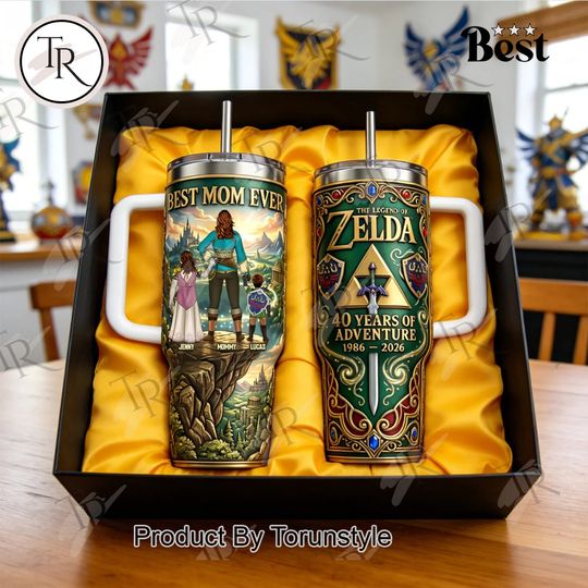 The Legend Of Zelda 40 Years Of Adventure 1986-2026 40oz Tumbler