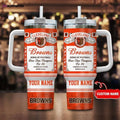 Browns Football Personalized 40oz Tumbler with Handle