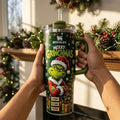 The funny character Merry Grin Green 40oz Tumbler The funny character Merch Best Xmas Gifts