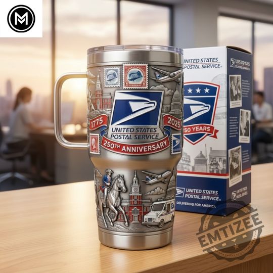 250th Anniversary Postal Service 40oz Tumbler with Handle