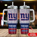 Custom Name New York Giants Football 40oz Tumbler with Handle