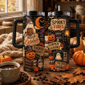 Spooky Ghost Pumpkin Halloween 40oz Tumbler