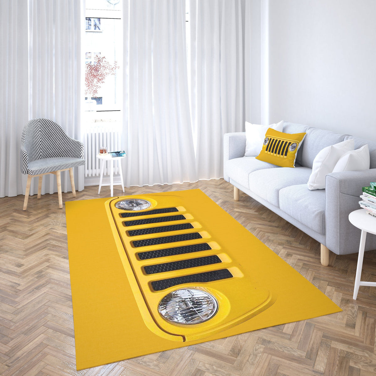 Jeep Yellow Carpet Living Room-Area Rug TN1607261630