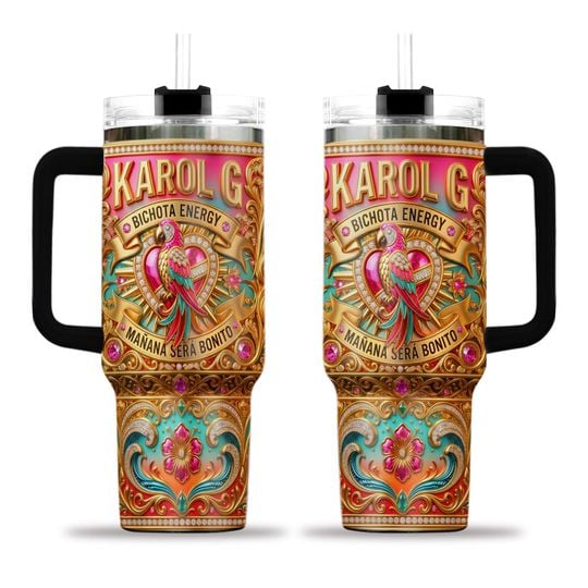 Karol G Tropical Queen 40Oz Tumbler With Handle