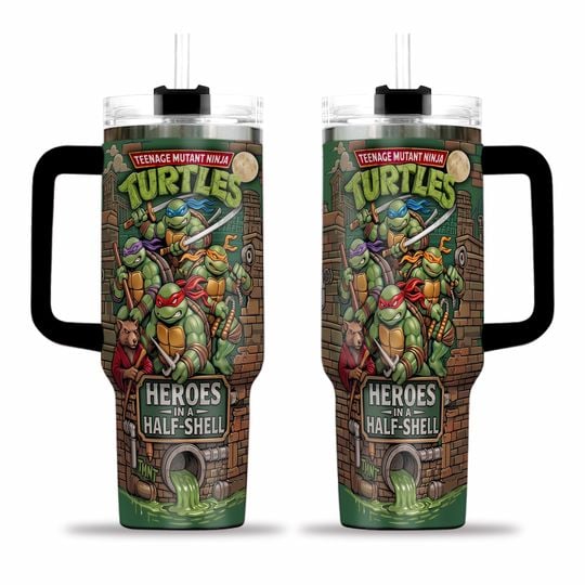TMNT Sculpted 3D AOP 40oz Tumbler