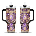 BTS kPOP Fan 40oz Tumbler With Handle, Fan Gift, No box