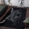 Jeep Black Water Rectangle Rug TN1607261648