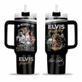 Elvis Presley Tumbler 40Oz, In Memory Of Elvis Presley Cup, King Of Music Tumbler