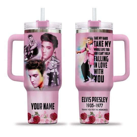 Elvis Presley Tumbler 40oz, Personalized Tumbler