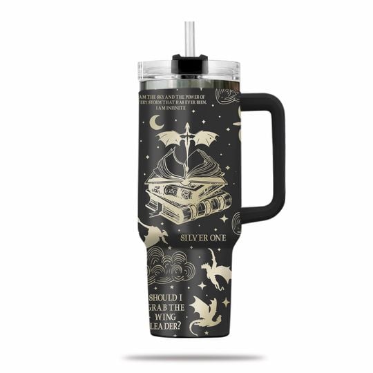 Fourth Wing Tumbler Cup, Dragon Rider Tumbler 40Oz