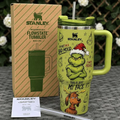 funny character This Is Just My Face Funny Christmas Green 40oz Tumbler