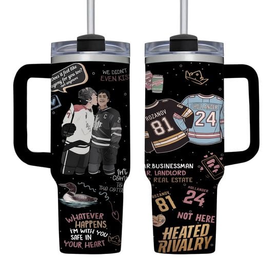 Heated Rivalry Hockey Romance Hollander Rozanov Fan Gift Tumbler 40oz
