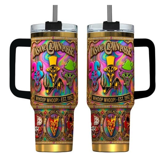 Insane Clown Posse Premium Gold Iridescent AOP Tumbler 40oz