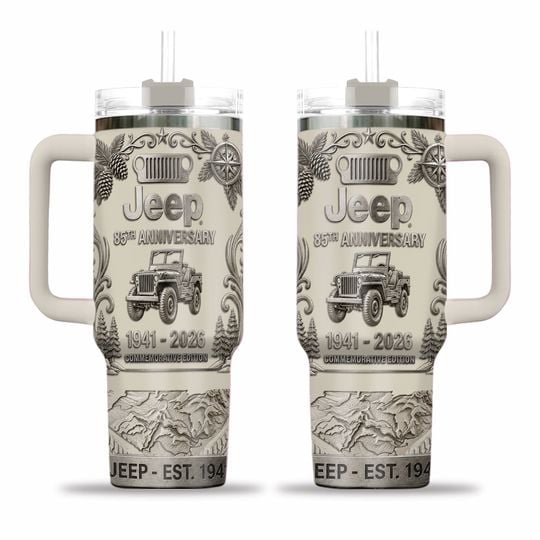 J e e p 85Th Anniversary 40Oz Tumbler With Handle