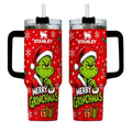 Merry Grin Funny Character 40oz Tumbler with Handle
